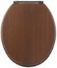Click for Woodlands Toilet Seat with brass bar hinge (Wenge)