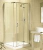 Click for Image Allure 900x900mm right hand shower enclosure with hinged door.
