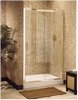 Click for Image Ultra 1200mm jumbo sliding shower enclosure door in gold.