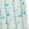 Click for Croydex Textile Shower Curtain & Rings (Green Polka, 1800mm).