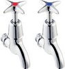 Click for Deva Cross Handle 1/2" Bib Taps (Pair).