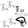 Click for Deva Tudor Bathroom Tap Pack 1 (Chrome).