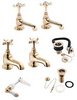 Click for Deva Coronation Bath Tap Pack 3 (Gold).