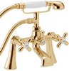 Click for Deva Consort Bath Shower Mixer Tap With Shower Kit (Gold).