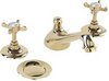 Click for Deva Coronation 3 Hole Basin Mixer Tap With Pop Up Waste (Gold).