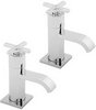 Click for Deva Crux Bath Taps (Pair, Chrome).