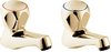 Click for Deva Profile Basin Taps (Gold, Pair).