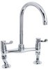 Click for Deva Lever Action 3" Lever Bridge Sink Tap with adjustable centers.