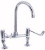 Click for Deva Lever Action Lever Bridge Sink Tap, Adjustable centers, 6" Long Handles.