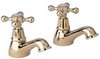 Click for Deva Empire Basin Taps (Pair, Gold).