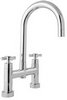 Click for Deva Expression Bridge Kitchen Sink Mixer Tap With Swivel Spout.