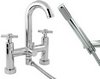 Click for Deva Expression Deck Mounted Bath Shower Mixer Tap With Shower Kit.