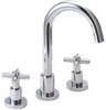 Click for Deva Expression 3 Hole Basin Mixer Tap With Swivel Spout And Pop Up Waste.