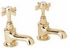 Click for Deva Imperial Basin Taps (Pair, Gold).