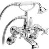 Click for Deva Imperial Wall Mounted Bath Shower Mixer Tap & Shower Kit (Chrome).