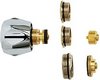 Click for Deva Spares Universal Conversion Tap Head Kit With Metal Handles (Pair).
