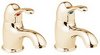 Click for Deva Provence Basin Taps (Pair, Gold).