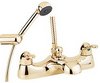 Click for Deva Provence Bath Shower Mixer Tap With Shower Kit (Gold).