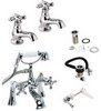 Click for Deva Regency Bath Tap Pack 2 (Chrome).