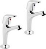 Click for Deva Reva High Neck Sink Taps (Pair, Chrome).