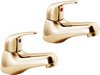 Click for Deva Revelle Basin Taps (Pair, Gold).