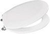 Click for Deva Toilet Seats Toilet Seat With Stainless Steel Hinges (White, Plastic).