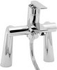 Click for Deva Sesto Bath Shower Mixer Tap With Shower Kit And Wall Bracket (Chrome).