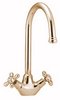 Click for Deva Classic Venetian Monoblock Sink Mixer with Swivel Spout (Gold)