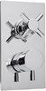 Click for Deva DTV2 Thermostatic TMV2 1/2" Twin Concealed Shower Valve (Chrome).