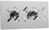 Click for Deva DTV2 Thermostatic TMV2 1/2" Twin Concealed Shower Valve (Chrome).