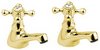 Click for Deva Tudor Bath Taps (Pair, Gold).