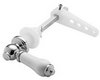 Click for Deva Spares Victoriana Toilet Cistern Lever With Ceramic Handle (Chrome).