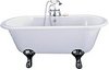 Click for Hydra Grosvenor Double Ended Roll Top Bath With Traditional Feet.  1500mm.