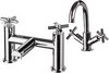 Click for Hydra Coast Basin Mixer & Bath Filler Tap Set (Chrome).