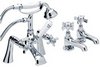 Click for Hydra Eton Basin & Bath Shower Mixer Tap Set (Free Shower Kit).