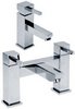 Click for Hydra Grange Basin Mixer & Bath Filler Tap Set (Chrome).