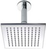 Click for Hydra Showers Square Shower Head With Ceiling Mounting Arm (195mm).
