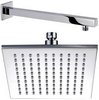 Click for Hydra Showers Square Shower Head With Wall Mounting Arm (195mm).