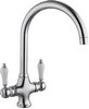 Click for Hydra Evie Kitchen Tap With Twin Lever Controls (Chrome).
