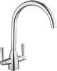 Click for Hydra Mia Kitchen Tap With Twin Lever Controls (Chrome).