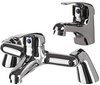 Click for Hydra Ness Basin Mixer & Bath Filler Tap Set (Chrome).