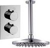 Click for Hydra Showers Twin Thermostatic Shower Valve, Ceiling Arm & Round Head.
