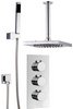 Click for Hydra Showers Triple Thermostatic Shower Set, Handset & Square Head.
