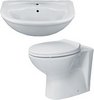 Click for Hydra 2 Piece Bathroom Suite With Back To Wall Toilet & Semi Recess Basin.