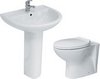 Click for Hydra 3 Piece Bathroom Suite With Back To Wall Toilet, Basin & Pedestal.