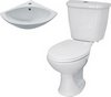 Click for Hydra 3 Piece Bathroom Suite With Toilet & Corner Basin.