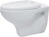 Click for Hydra Wall Hung Toilet Pan With Seat. Horizontal Outlet. Size 374x544mm.