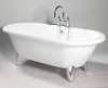 Click for Hydra Mayfair 1760 Modern roll top (flat top) bath with chrome feet.