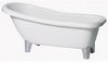Click for Hydra Eton 1570 Slipper Roll Top Bath With Modern Chrome Feet. 1500mm.
