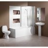 Click for Hydra Complete Shower Bath Suite With 2 Screens. (Right Hand). 1700x750mm.